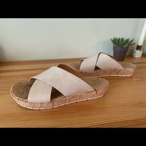 Real Leather Korks Tan Sandals Size 8 Nordstrom